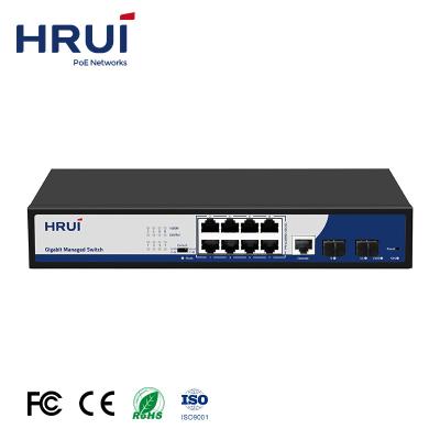 China Support VLAN QoS Hot Sale 8 Ports Gigabit L2 Managed Ethernet Switch With SFP Port for sale