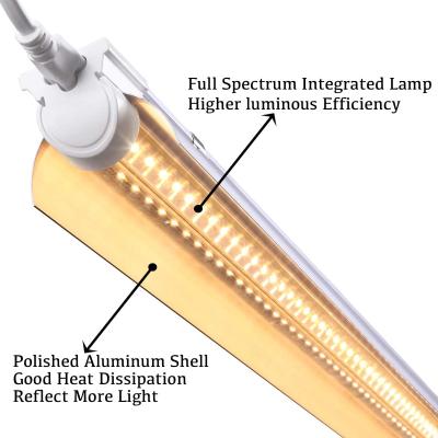 China Seed Starting Hydroponics Plant System Ip65 Full Spectrum V Shape Led Grow Tubes T8 Grow Light Tube For Urban Agriculture for sale