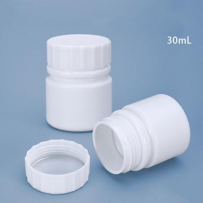 China White Medicine 120cc 200cc 250cc Pet Capsule Pill Bottle With Easy Pull Out Lid for sale