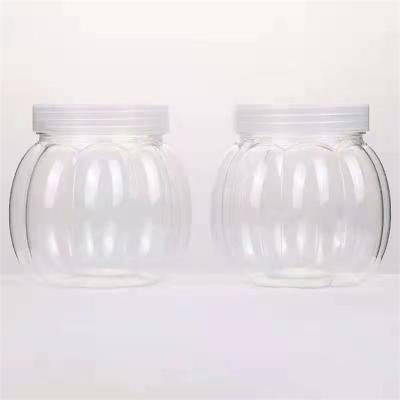 China Food Grade Eco - Friendly Plastic Pet Candy Cookies Jar With Lid for sale