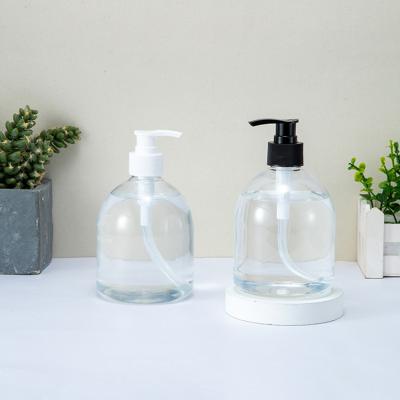 China 300ml 500ml Eco-friendly Plastic Round Sanitizer Hand Wash Lotion Packaging Pump Bottle for sale