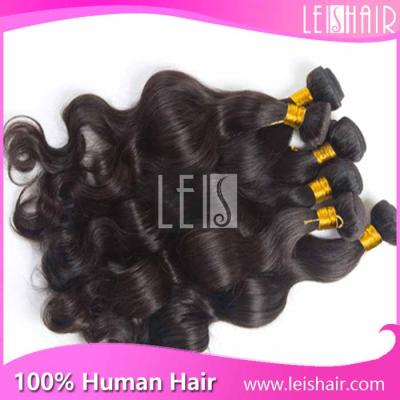 China Color 1B Grade 5A Body Wave Wholesale virgin Brazilian human Hair for sale