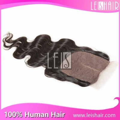 China Most popular products body wave silk base lace closure for sale