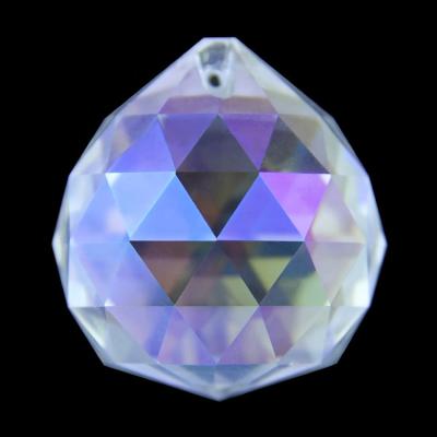 China Europe MH-001 30mm Clear Faceted Crystal Glass Ball Chandelier Room Lighting Hanging Pendants AB for sale