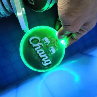 China Plastic Led Bar Coaster Led Car Coaster for sale