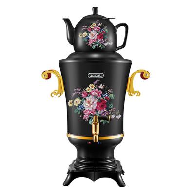 China Keep Warm Home Appliances Stainless Steel Traditional Russian Electric Samovar With Coat Paint CE GS RoHS LFGB for sale