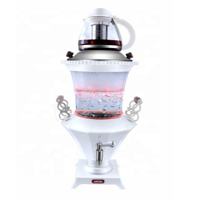 China Keep Warm Electric Glass Samovar with LED Indicator and Teapot and Temperature Control for sale