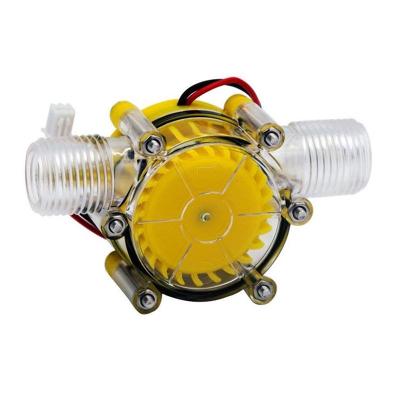 China RDS Electronics-DC 5V/12V/80V 10W Water Flow Pump Mini Hydro Generator Turbine Flow Conversion Hydraulic Generator for sale