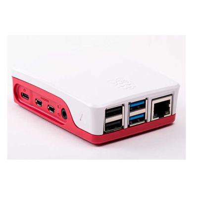 China Special raspberry pi 4B model Electronics-raspberry pi 4 B shell red and white raspberry pi 4B plastic case RDS case for sale