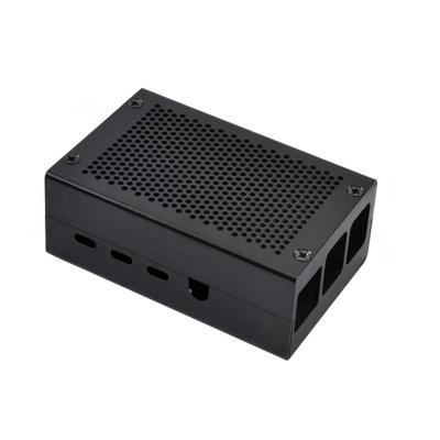 China RDS Electronics-raspberry Pi 4 B Aluminum Case Silver Black Model Enclosure For Raspberry Pi 4B Raspberry Pi 4B for sale