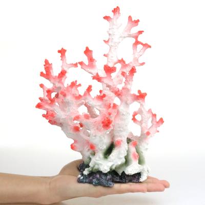 China Rockery Plastic Shell Landscape Simulation Coral Reef Aquarium Decoration Aquarium Box Ornaments Seawater Tank Coral Set for sale