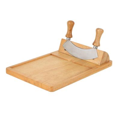 China Sustainable Wooden Cheese Board Bamboo Cutting Board Cheese Cutting Board With Knife for sale