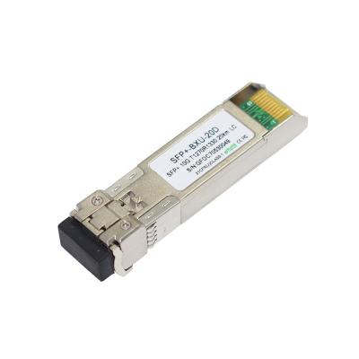 China Plastic box+Carton 1 Pairs MOQ Accept 10Gb/s SFP+ BiDi 1270nm-TX/1330nm-RX 20km Transceiver Module for sale