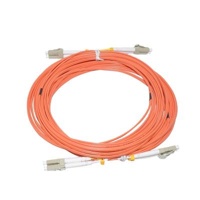 China Optical network connection Multi-Mode Fiber OM2 LC to LC Connector Patch Cord 2.0mm Duplex Cable for sale