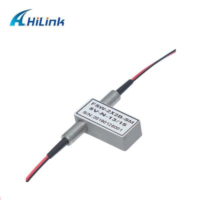 China Low insertion loss for ftth 2x2B sm bypass fiber optical switch HL-FS-2X2x for sale