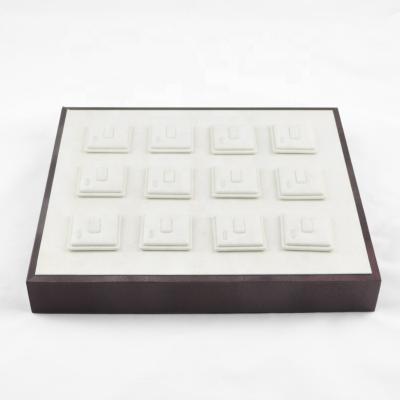 China Noble and Luxutious Black and White Custom Made Elegant Universal Ring Display Tray for sale