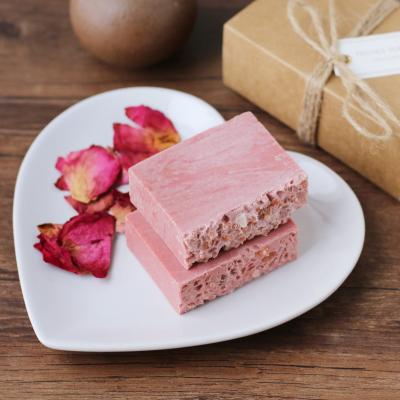 China OEM/ODM Private Label Rose Soap Bar Salt Cold Base Cleansing Himalayan Handmade Soap for sale