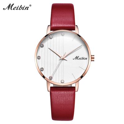 China New Hot Sale Water Resistant MEIBIN 1166 Ladies Simple Designer Brand Woman Watch Beautiful Ladies Watches From China for sale