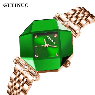 China Water Resistant GUTINUO GT003 Best Selling Blue Stainless Steel Quartz Watch Women Stainless Steel Water Resistant Quartz Watch for sale