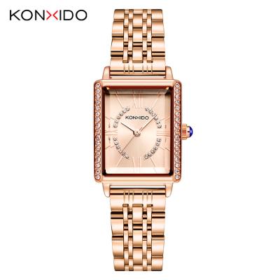 China KONXIDO KN008 Top Brand Water Resistant Stainless Steel Minimalist Custom Logo Quartz Movement Female Watch for sale