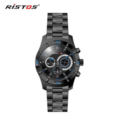 China RISTOS 93005 Mens Wrist Watches Stainless Steel Luxury Water Resistant Custom Logo Design For Men for sale