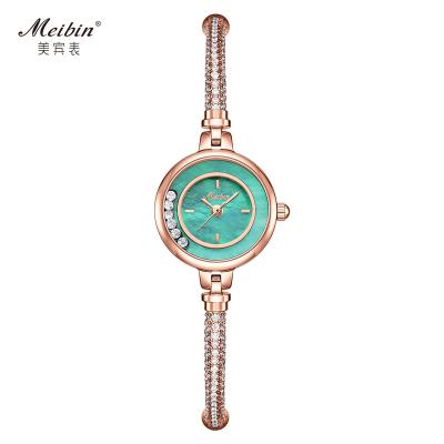 China Hot Selling Stylish Water Resistant MEIBIN 1646 Watch For Girls Designer Gold Waterproof Watch Luxury Custom Logo for sale