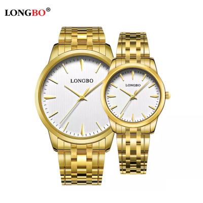 China LONGBO 80305 Water Resistant Couple Quartz Branded Sports Customize Watch Gift For Luxury Promotional Cheap Waterproof Glass Alloy Steel Strap for sale