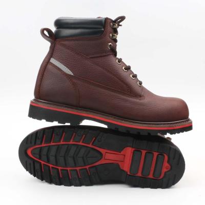 China Toe Dubai Wholesale Industry Nubuck Steel Ankle Steel Goodyear Leather Engineering Welted Rubber Steel Toe Work Safety Shoes Unisex Boots India for sale