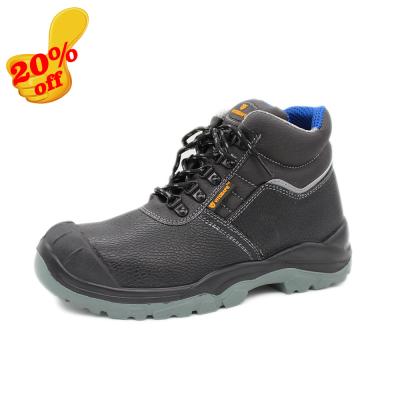 China Breathable Black Gaomi Panda Hammer Toe Anti Vibration ESD Toe Woodland Midori Leather Steel Steel Sport In India/Sri Lanka Safety Shoes for sale