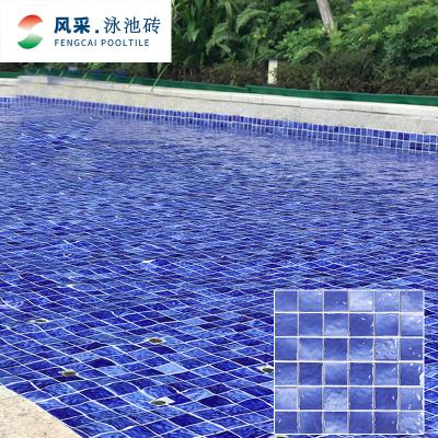 China Factory supply price CLASSIC square shape swimming pool mosaic wall glazed ceramic tiles for hotel spa projects for sale