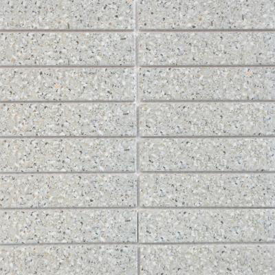 China CLASSIC Outdoor Marble Look Anti Slip Mosaic White Glazed Inkjet Porcelain 32.5X145mm Mosaic Tile for sale