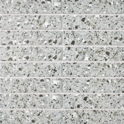 China CLASSIC Matte Surface Inkjet Marble Look Mosaic Gray Color Glazed Porcelain 32.5X145mm Ceramic Tile for sale