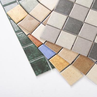 China Rustic Tiles Wholesale Price Mosaics Tile 300x300 Light Gray Square Porcelain Mosaic Tiles For Kitchen Wall for sale