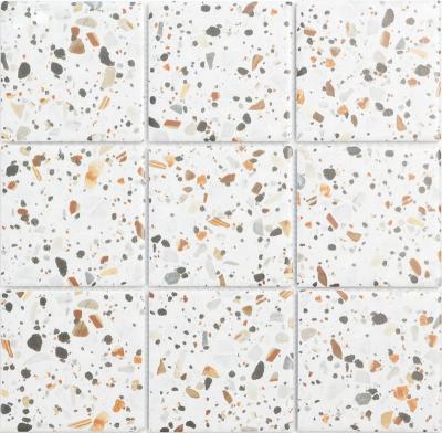 China Europe Best Price Anti-slip Wholesale Price 97X97MM Tiles Square Terrazzo Porcelain Mosaic for sale