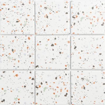 China Europe factory direct supply wholesale price 97X97MM square terrazzo floor porcelain mosaic for sale