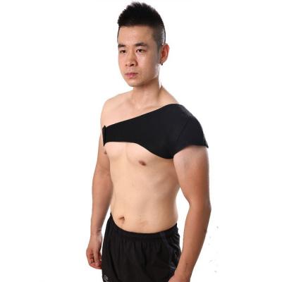 China Custom Lightweight Working Adjustable Gym Sports Single Shoulder Brace Support Strap Wrap Belt Band Pad For Men& Women Single Shoulder for sale