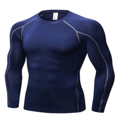 China Sportswear Breathable T-shirt Fitness Workout Gym Quick Dry Long Sleeve Clothing For Men for sale