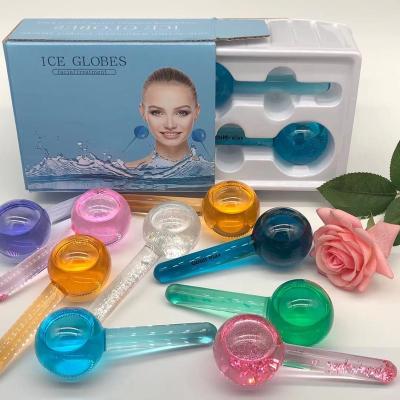 China OEM Private Label Cool Massage Tools Ice Roller Facial Cooling Globes for sale