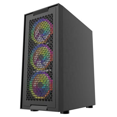 China With Fan The Mighty ATX Desktop Computer Case Open Glass Cabinet Gaming PC PC Case For Gamer for sale