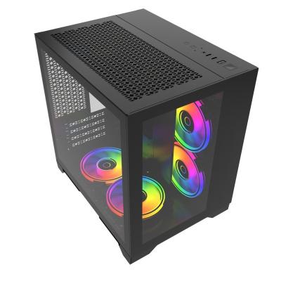 China With Support Panel Hot Selling Fan 2022 Case Computer Cabinet OEM Acrylic Thin PC Chassis for sale