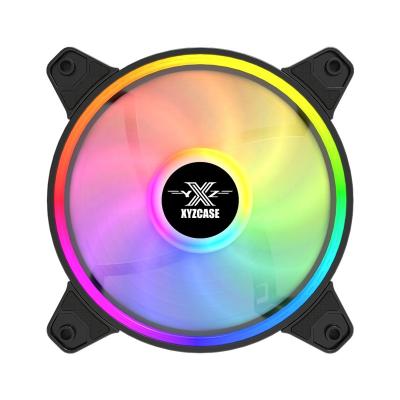 China Wholesale Custom Computer Case Logo PC Computer 120mm Fan RGB For Case DHL Quantity OEM Fedex Naval Power Pin TNT Air Radiator Gua color for sale