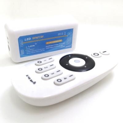 China For TDC LED Strip 2 Channel 6A Rf2.4G Radio 4 Zones Remote Control Dual Color TDC Led Controller for sale