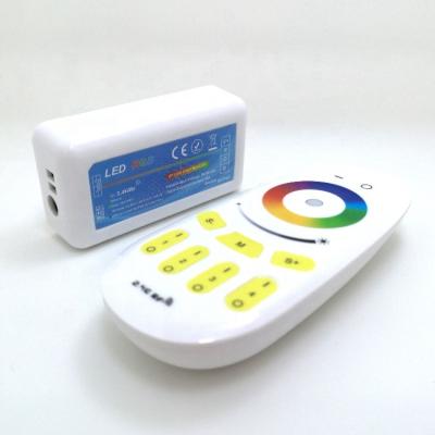 China For RGB LED Strip 3 Channel 6a Rf2.4G Radio 4 Zones Touch 5050 Remote Control RGB Led Controller for sale