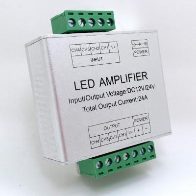 China For rgbw LED RGBW Strip Aluminum Case Led Amplifier To Extend Led Strip Pwm Signal And Power To Control Rgbw Strip Light for sale