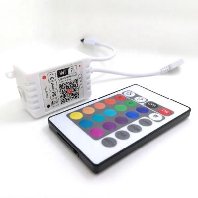 China For RGB LED Strip Wifi Wireless Led Controller Android Ios Mobile Smart Phone App Sound Control Led RGB wifi controller for RGB led light strips for sale