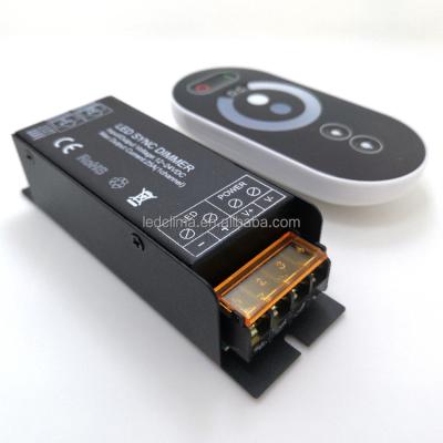 China For Wireless Single Strip 433M RF Touch Color LED Remote Control Dimmer Timing Led Controller Single Color Led Strip Light Controller for sale