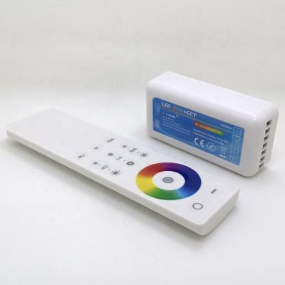 China For RGB+CCT LED Strip 5 Channel Rf2.4G Wireless Remote Control Rgb+cct Touch Led Controller for sale