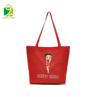 China High Quality Fancy Red Luxury Women's Tote Shoulder Bag Recyclable for sale