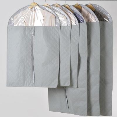 China Wenzhou Eco-friendly Wholesale Custom Hanging Clothes Dust Coat Suit Cover Long Storage Bag Household Storage Nonwoven Products for sale