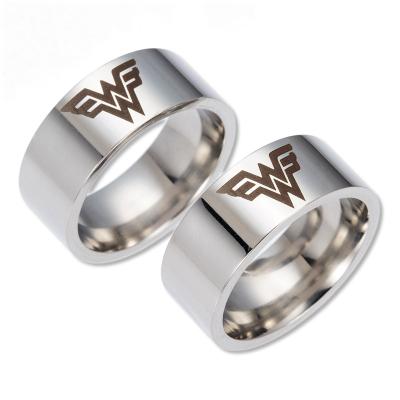 China Fashion Moive Superhero Wonder Women Ring Stainless Steel Titanium Rings For Boy Women Men Cosplay for sale